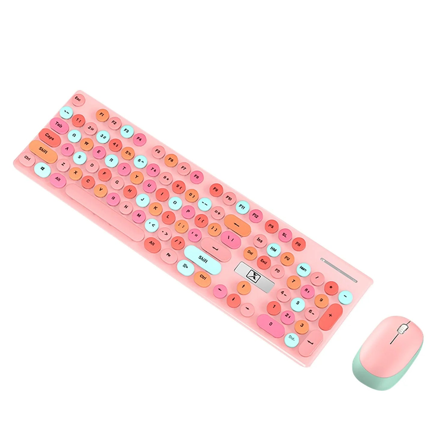 Retro Wireless Keyboard & Mouse • Silent Edition