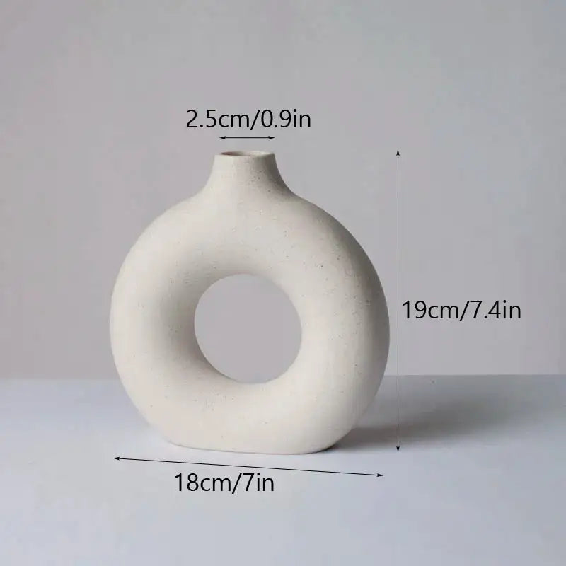 Ceramic Round Vase • Minimal Series