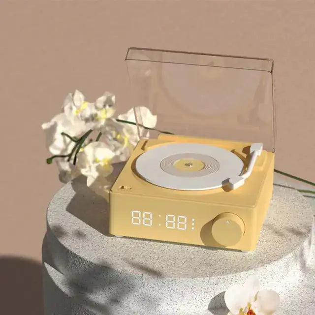 Retro Vinyl Speaker Clock • Bluetooth Edition