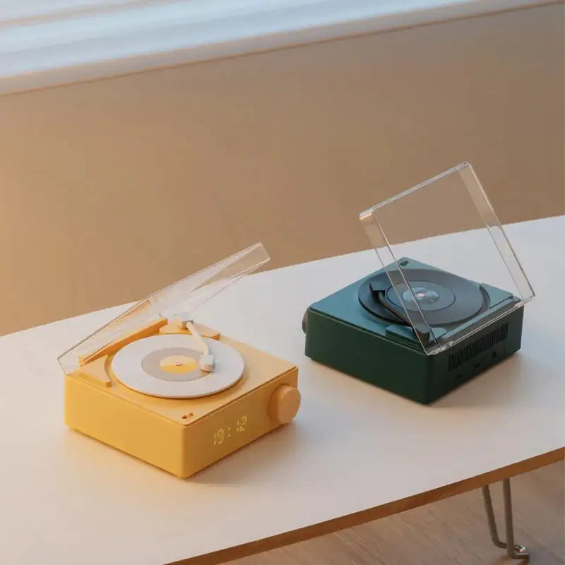 Retro Vinyl Speaker Clock • Bluetooth Edition