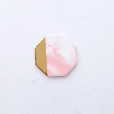 Marble Hex Coaster • Luxe Tech Protection