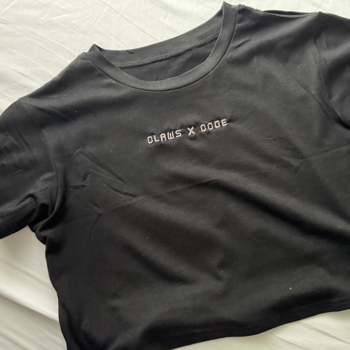 Tech Diva Cropped Tee • 8-Bit Logo Edition