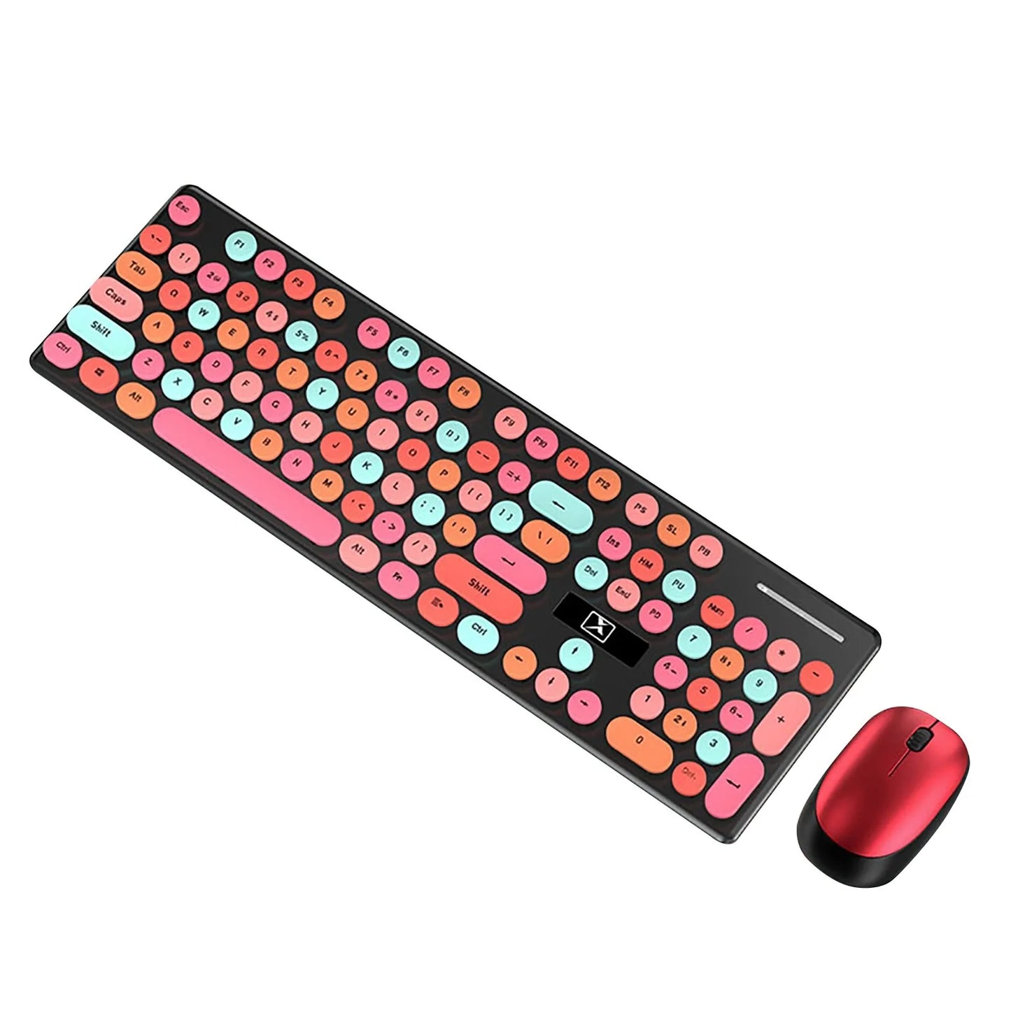 Retro Wireless Keyboard & Mouse • Silent Edition