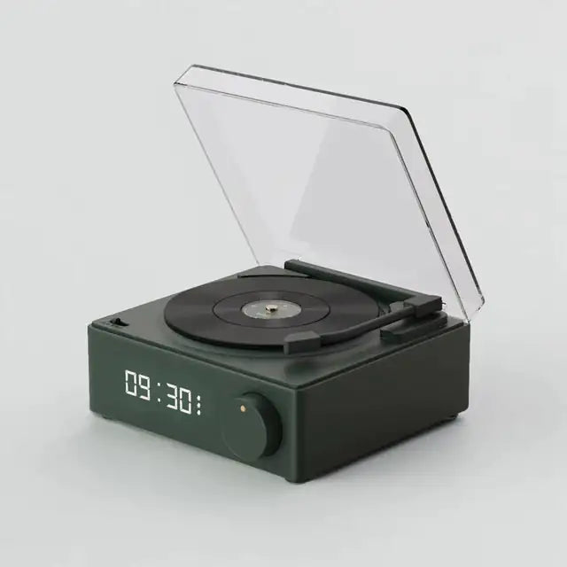 Retro Vinyl Speaker Clock • Bluetooth Edition