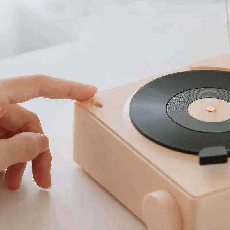 Retro Vinyl Speaker Clock • Bluetooth Edition