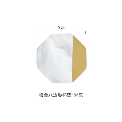 Marble Hex Coaster • Luxe Tech Protection