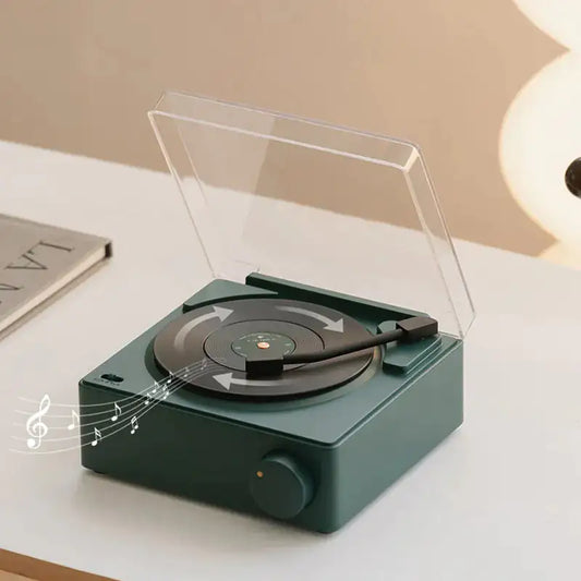Retro Vinyl Speaker Clock • Bluetooth Edition