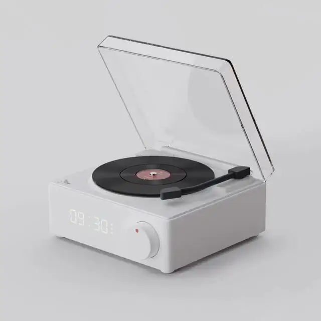 Retro Vinyl Speaker Clock • Bluetooth Edition