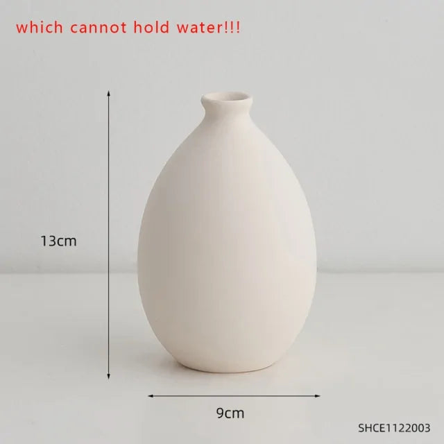 Nordic Ceramic Vase • Modern Minimalist
