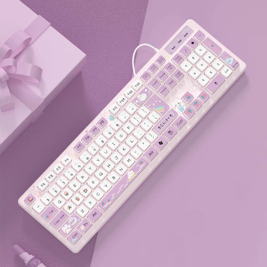 Kawaii Office Keyboard • Silent Click Pro