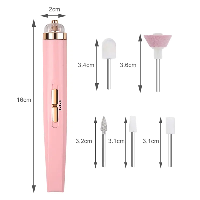 Pro Nail Tech USB Drill • Long Nail Perfection