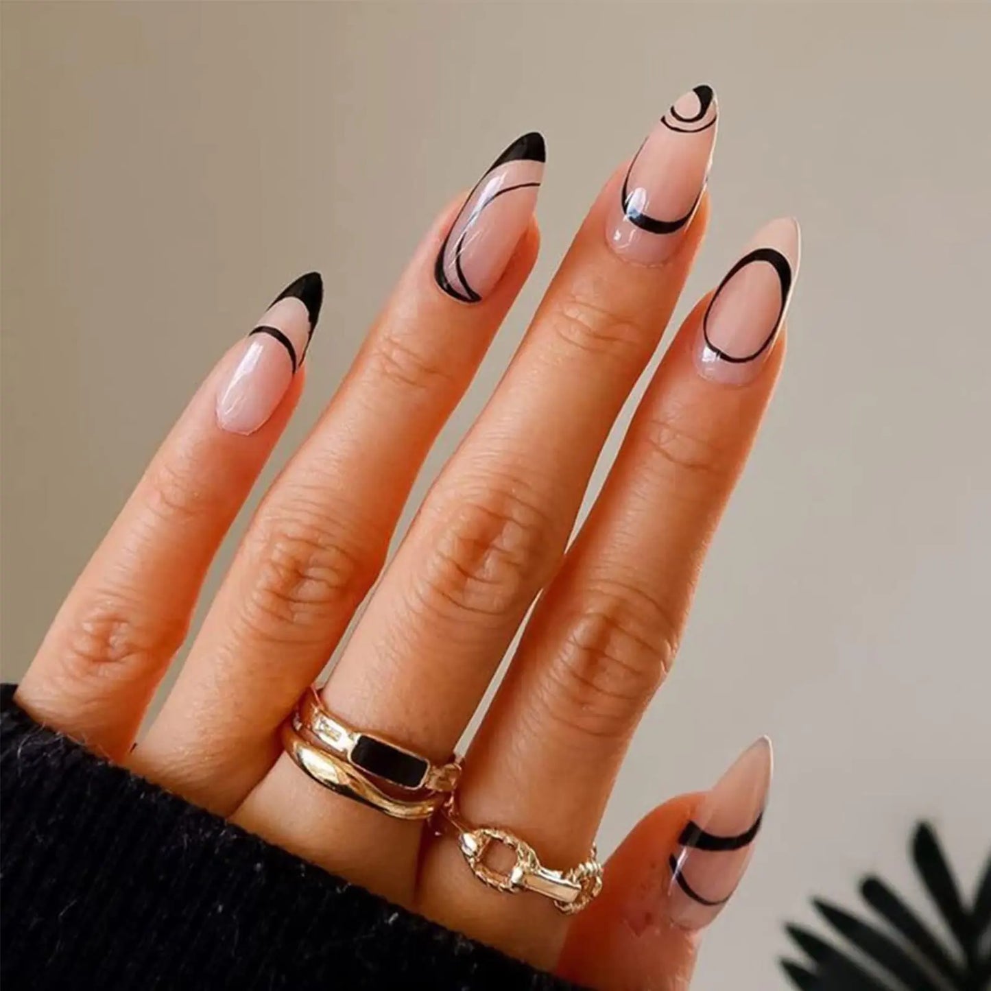 6 Pack Medium Almond Nails