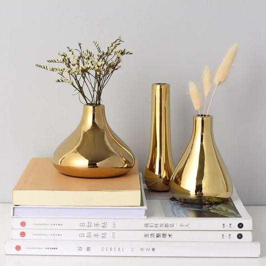 Gold Plated Mini Vase • Tech Luxe Edition