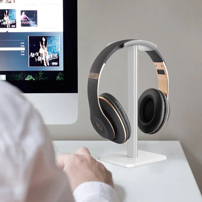 Aluminum Headphone Stand • Modern Tech Minimalist