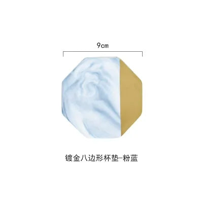 Marble Hex Coaster • Luxe Tech Protection