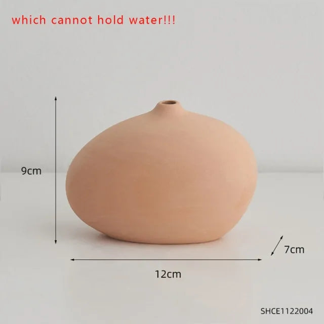 Nordic Ceramic Vase • Modern Minimalist
