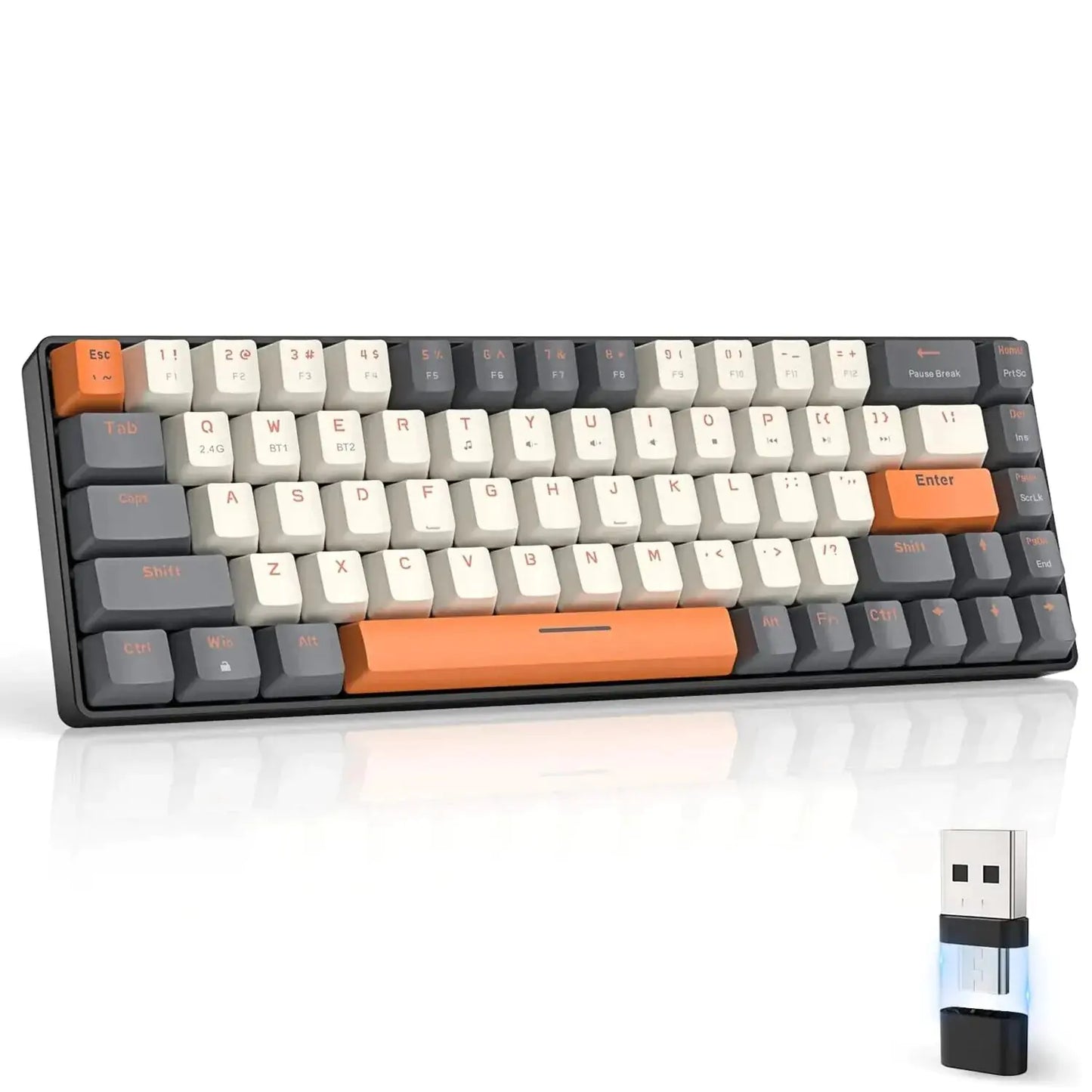 Retro Bluetooth Wireless Mechanical Keyboard