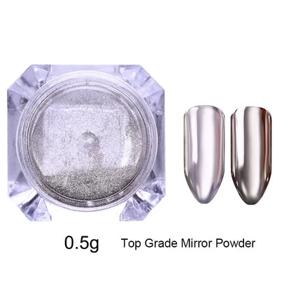 Chrome Pigment Nail Powder • Metallic Magic