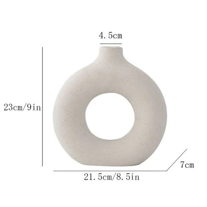 Ceramic Flower Vase • Minimal Tech Vibes