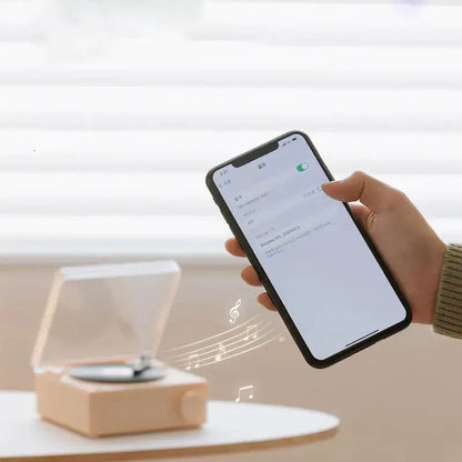 Retro Vinyl Speaker Clock • Bluetooth Edition