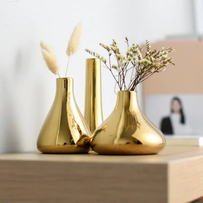 Gold Plated Mini Vase • Tech Luxe Edition