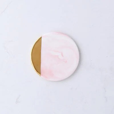 Marble Hex Coaster • Luxe Tech Protection
