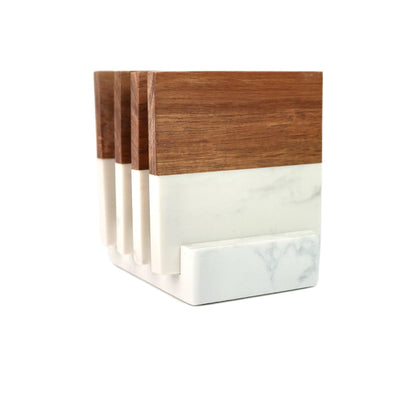 Marble Coaster Set • Tech Luxe 4-Piece
