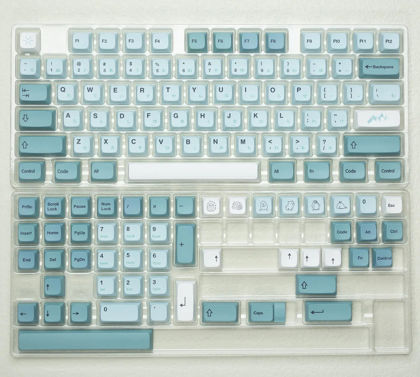 Mechanical Keyboard Blue Iceberg