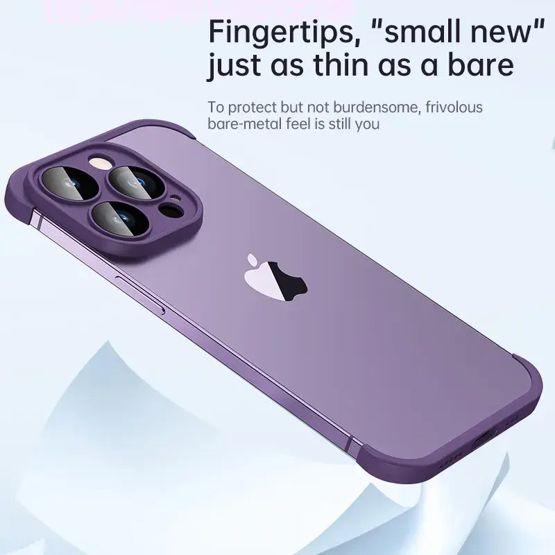 Eggplant Silicone Case With Lens Protector for iPhone 15 Pro Max