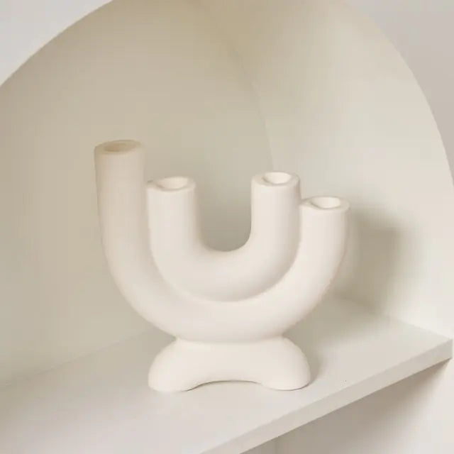 Feng Shui Ceramic Candlestick Holder