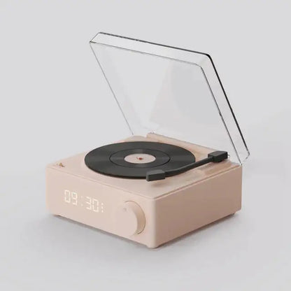 Retro Vinyl Speaker Clock • Bluetooth Edition