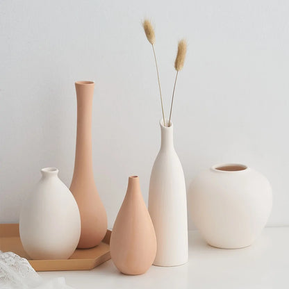 Nordic Ceramic Vase • Modern Minimalist