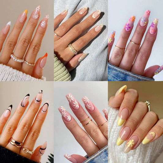 6 Pack Medium Almond Nails