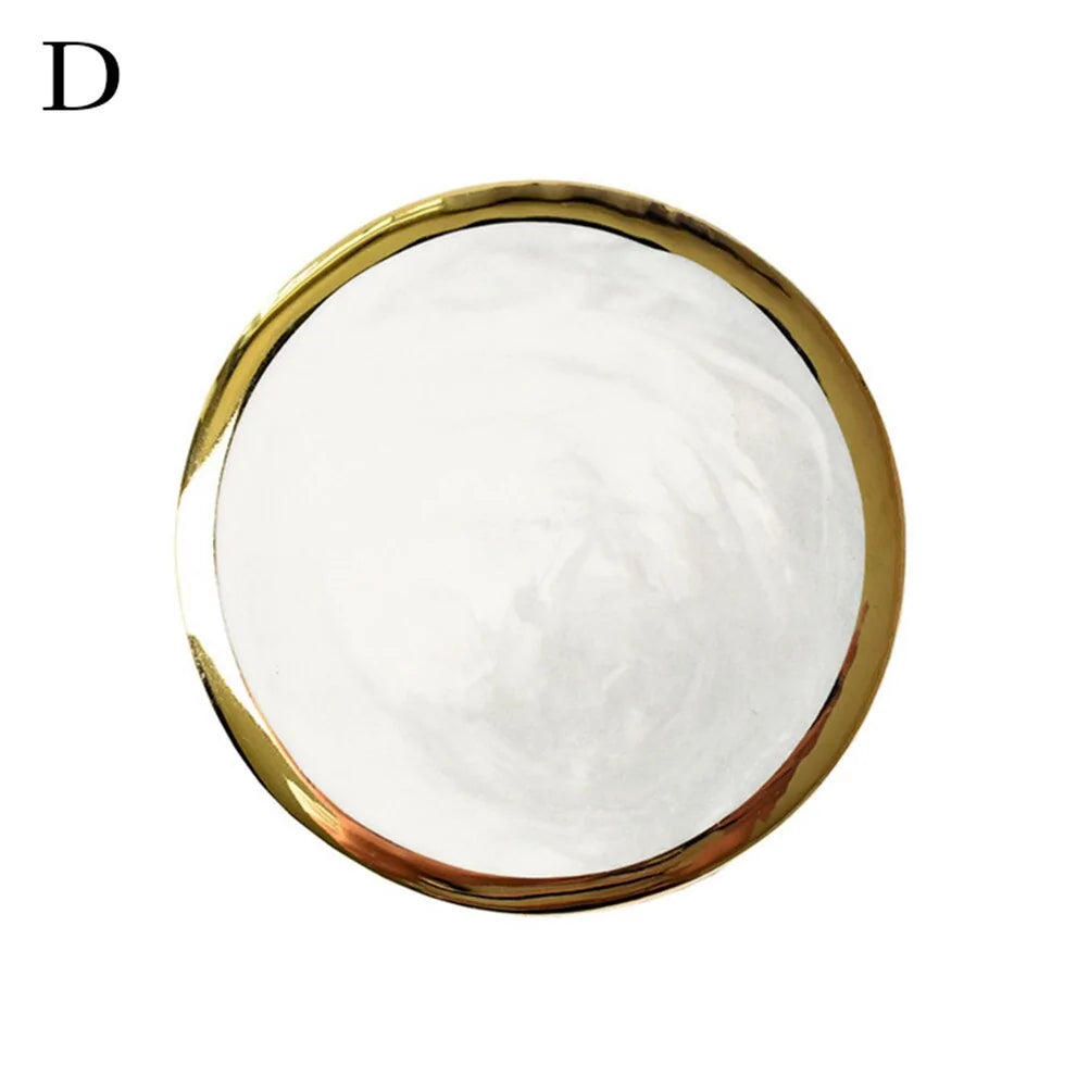 Gold Marble Ceramic Coaster: Tea Cup Pad and Table Mat