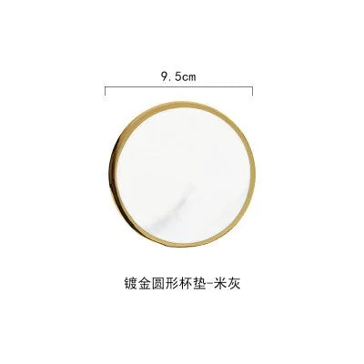 Luxury Unique Marble Ceramic Coaster