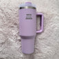 Lilac 40oz stainless steel tumbler engraved with Keys Open Doors — Claws x Code