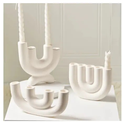 Feng Shui Ceramic Candlestick Holder