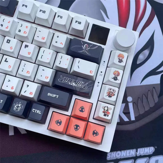 Bleach Anime Keycaps Set • 128 PBT Keys for Cherry MX