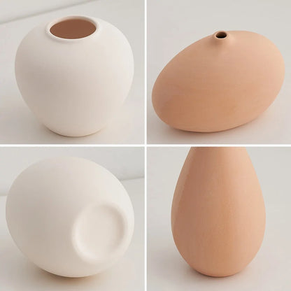Nordic Ceramic Vase • Modern Minimalist