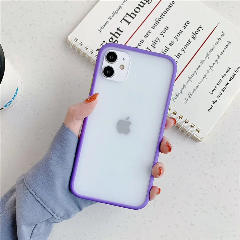 Matte Bumper Phone Case For iPhone