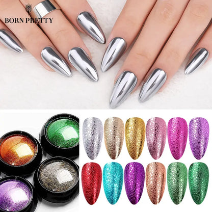 Chrome Pigment Nail Powder • Metallic Magic