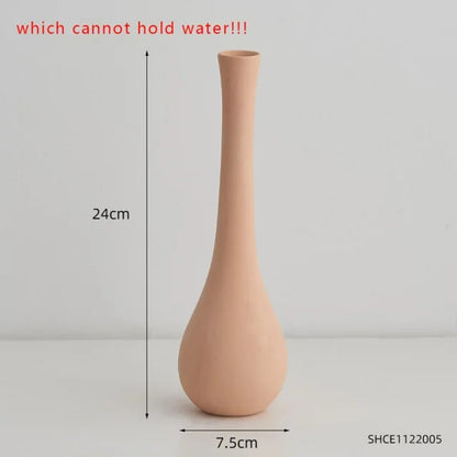 Nordic Ceramic Vase • Modern Minimalist