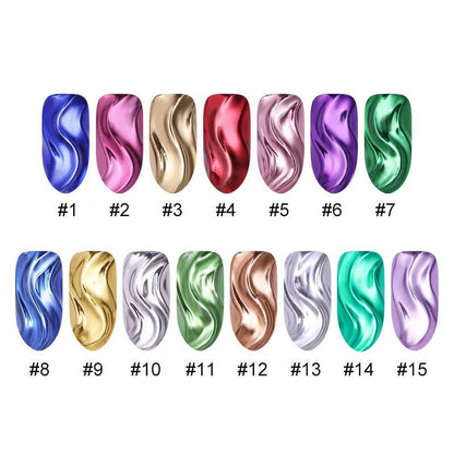 Chrome Pigment Nail Powder • Metallic Magic