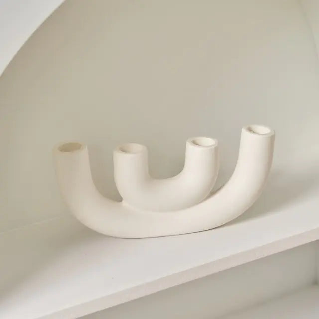 Feng Shui Ceramic Candlestick Holder