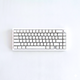White Cream Mechanical Keyboard with Thocky Keycaps for Long Nails with RGB Backlight