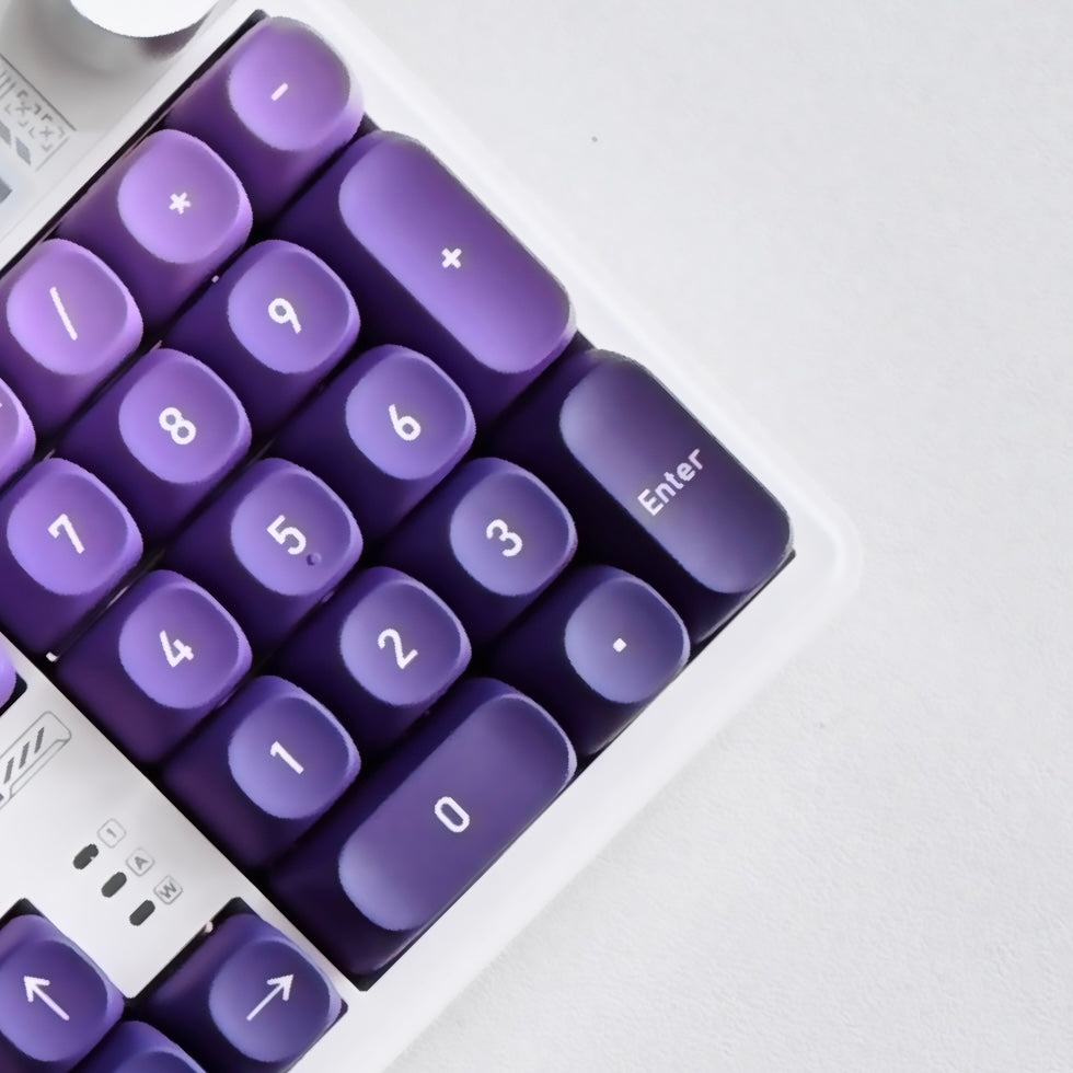 The Ultra Violet Japanese keyboard — full-size layout with numpad