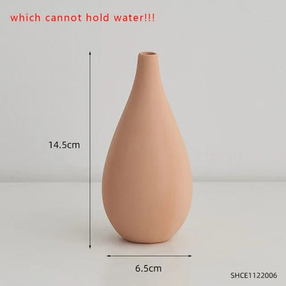 Nordic Ceramic Vase • Modern Minimalist