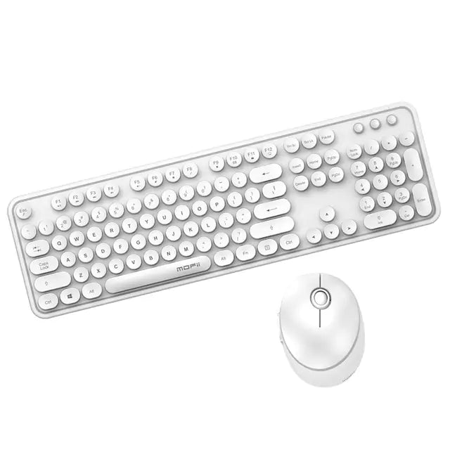 Wireless Candy Color Round Keycap Keyboard Set for PC